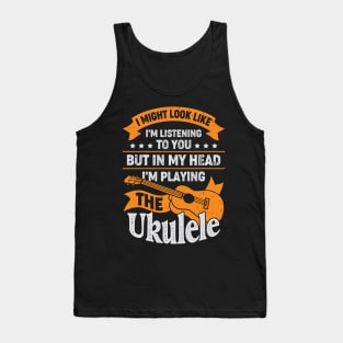 Funny Instrument Ukulele Player Gift Tank Top